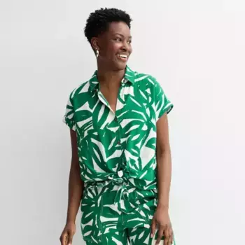 Женская походная рубашка Sonoma Goods For Life, цвет ivory green foliage