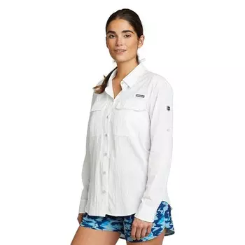 Женская полевая рубашка Eddie Bauer с длинным рукавом UPF, белый