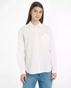 Женская полосатая льняная рубашка Tommy Jeans, желтый