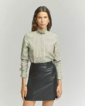 Женская полосатая рубашка из поплина Tintoretto, белый