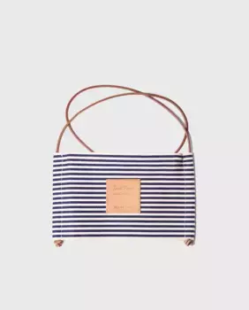 Женская полосатая сумка через плечо из хлопка на молнии Toni Pons, синий