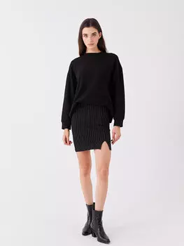 Женская полосатая юбка-труба очень облегающего кроя LCW Casual