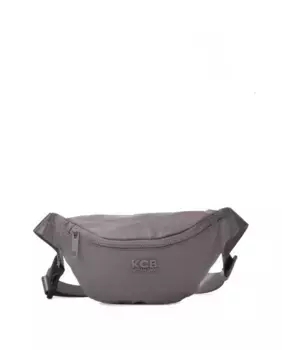 Женская поясная сумка на молнии серого цвета Kcb