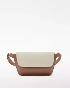 Женская поясная сумка с клапаном и регулируемым ремнем Adolfo Dominguez, коричневый