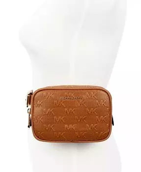 Женская поясная сумка с тиснением MK Michael Kors, коричневый
