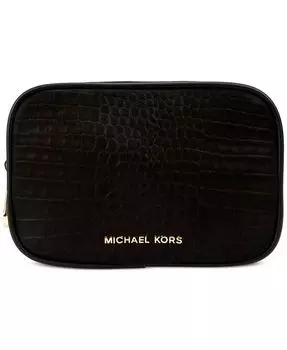 Женская поясная сумка с тиснением под крокодила Michael Kors, черный