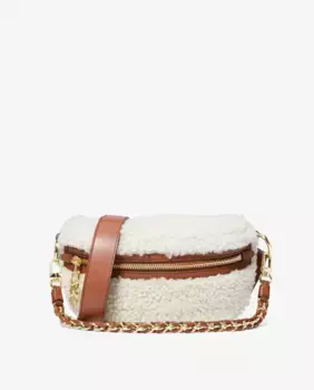 Женская поясная сумка Slater из овчины с цепочкой Michael Michael Kors, цвет Natural