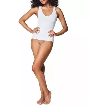 Женская повседневная бесшовная утягивающая майка SPANX, белый