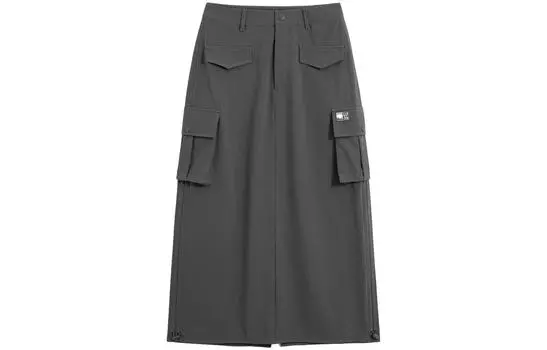 Женская повседневная длинная юбка GAP, цвет Black/Gray