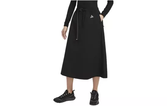 Женская повседневная длинная юбка Nike, цвет Black