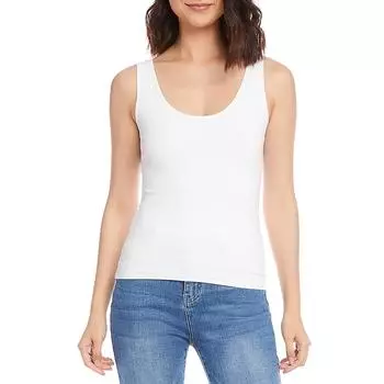 Женская повседневная майка с круглым вырезом Karen Kane, белый