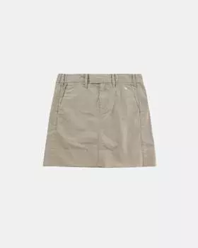 Женская повседневная мини-юбка цвета хаки G1