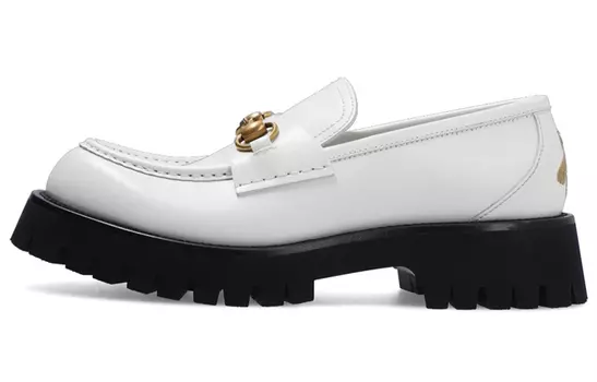 Женские мокасины Gucci Horsebit 1955, белый