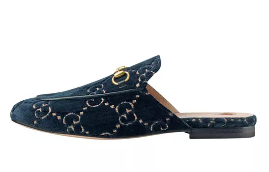 Женские туфли Gucci Princetown, синий