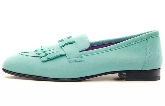 Женские туфли Hermes, бирюзовый