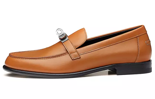 Женские мокасины Hermes Destin, коричневый