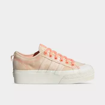 Женская повседневная обувь на платформе Adidas Originals Nizza на платформе, розовый