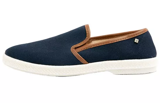 Женская повседневная обувь унисекс с низким верхом синего/коричневого цвета Rivieras