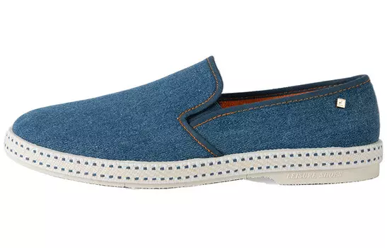 Женская повседневная обувь унисекс с низким верхом, джинсовая синяя Rivieras