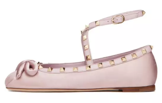 Женские туфли Valentino Rockstud, розовый