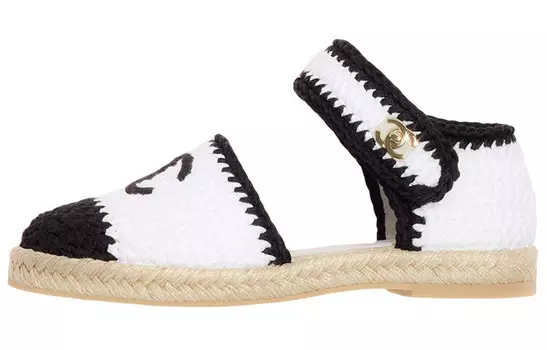 Женская повседневная обувь Женская черная/белая Chanel