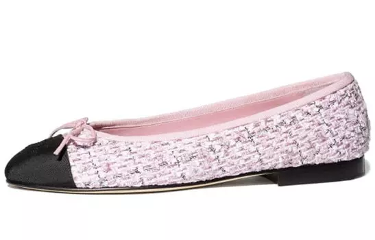 Женская повседневная обувь Женская розовая/черная Chanel