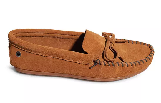 Женская повседневная обувь, женские низкие коричневый туфли Minnetonka