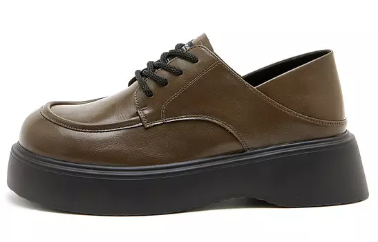 Женская повседневная обувь, женские низкие коричневый туфли Joy&Mario