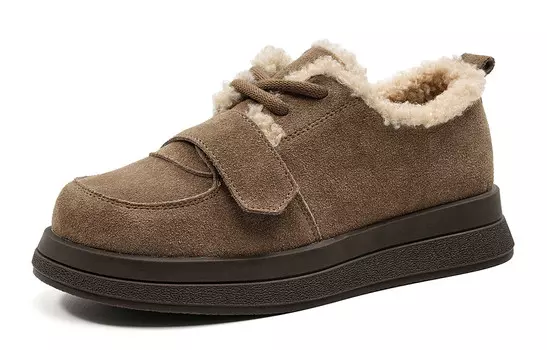 Женская повседневная обувь Женские низкие песочные туфли Eblan, цвет Sand color plush