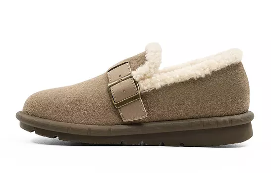 Женская повседневная обувь Женские низкие песочные туфли Eblan, цвет Sand color plush