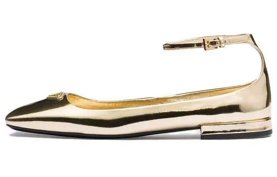 Женская повседневная обувь Женские низкие золотые Prada