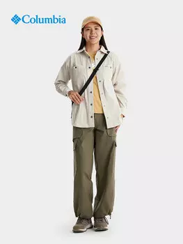 Женская повседневная рубашка Columbia с простыми лацканами, коричневый