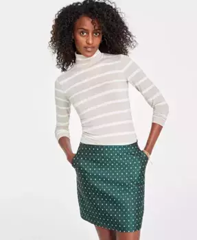 Женская повседневная водолазка в полоску из джерси On 34th, коричневый