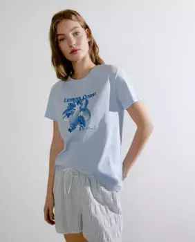 Женская позиционная футболка nfasis, голубой