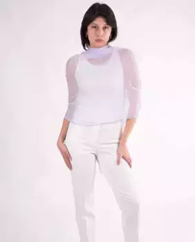 Женская праздничная шаль из лилового шифона MR Complements, синий