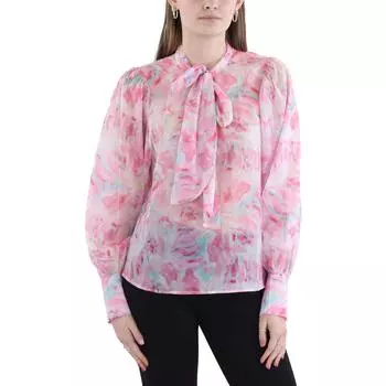 Женская принтованная прозрачная блузка Beulah, розовый