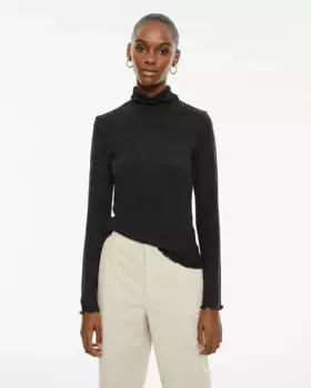 Женская приталенная футболка с воротником Перкинс System Action, темно-серый