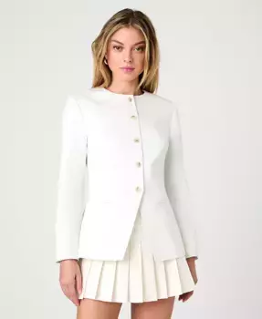 Женская приталенная куртка Sabine из твила French Connection, белый