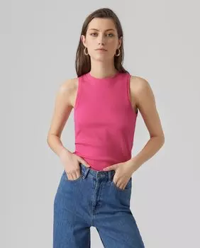 Женская приталенная майка Vero Moda, фуксия