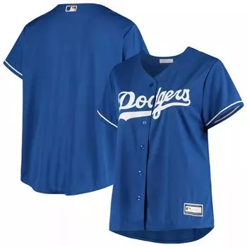 Женская продезинфицированная копия джерси команды Royal Los Angeles Dodgers больших размеров