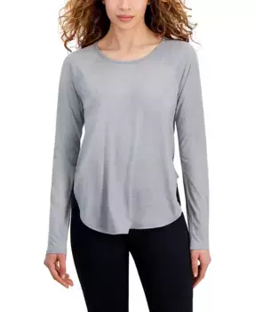 Женская производительная футболка с длинным рукавом ID Ideology, серый