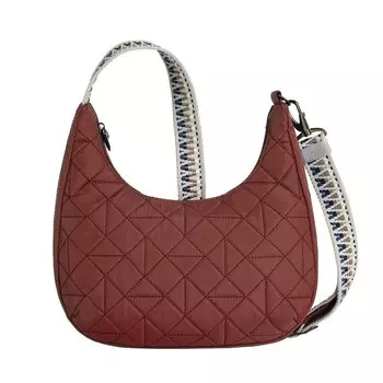 Женская противоугонная сумка через плечо с напуском в стиле бохо Travelon, цвет Paprika