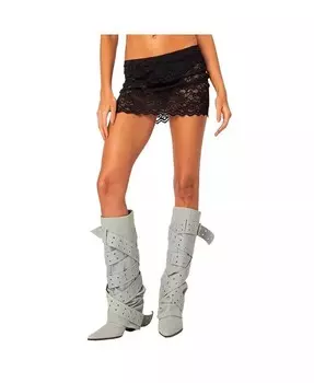 Женская прозрачная кружевная мини-юбка Kaylie Edikted, черный