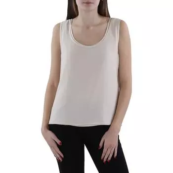 Женская прозрачная майка без рукавов DKNY, цвет parchment