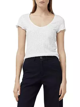 Женская прозрачная жаккардовая блузка Gemma Rag & Bone, белый