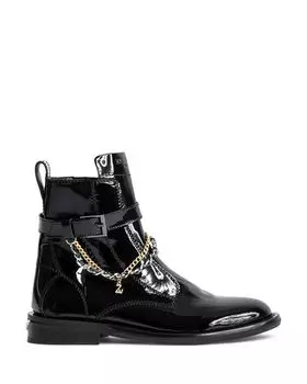 Женская пряжка Laurene &; Ботильоны с цепочкой до щиколотки Zadig & Voltaire, цвет Black