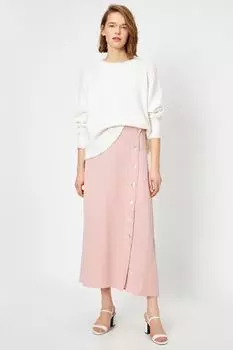 Женская пудровая юбка Koton, розовый
