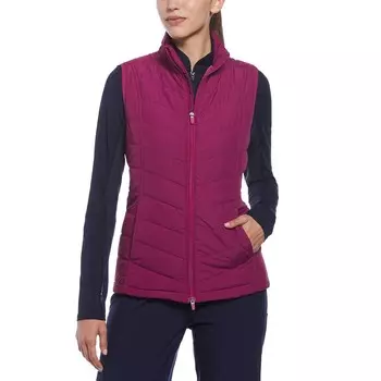 Женская пуховая жилетка для гольфа Grand Slam, цвет Berry Wine