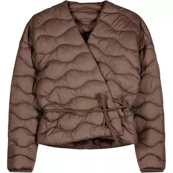 Женская пышная куртка с запахом Tahiti Jeanne Baret, коричневый