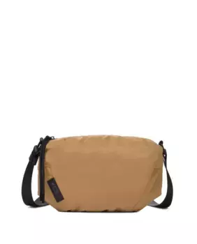 Женская пышная сумка через плечо среднего цвета охра Kcb, коричневый